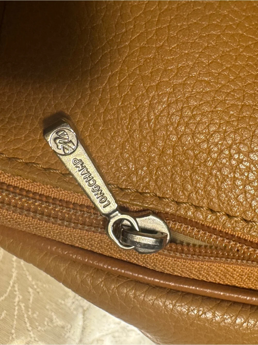 Vintage Longchamp Le Foulonné Light Brown Leather Small Backpack 🤎